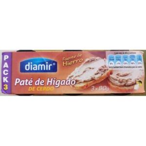 Pate Diamir Pork Liver (3 x 80 g)